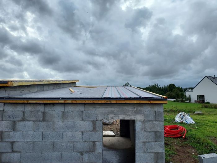 Chantier en cours à St Coulitz